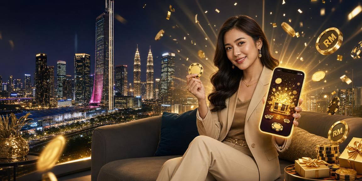 Pengguna mengakses platform t800 melalui telefon mudah alih di Kuala Lumpur